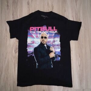 Timeless Miami Pitbull The Trilogy Tour Black Short Sleeve T-Shirt